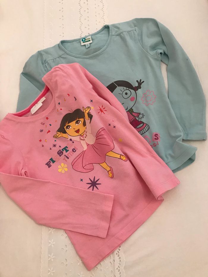 Lot de 2 Tee-Shirt Manches Longues 6 Ans