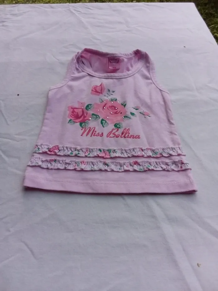 Miss bellina t shirt rose 18 mois - photo numéro 2