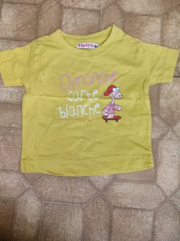 T-shirt tip & pit 6 mois