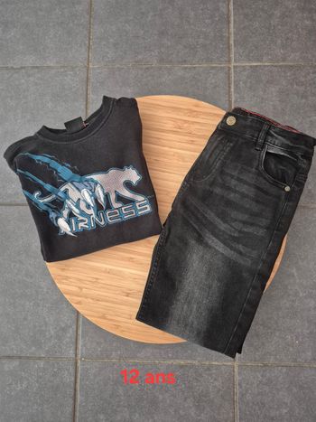 1 jeans + 1sweat airness 12 ans