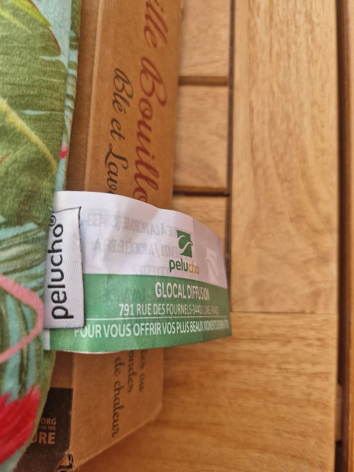 Bouillotte pelucho bouteille verte et rose - photo numéro 2