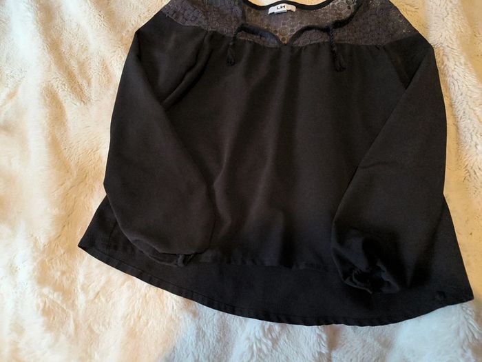 Blouse noir fluide 12 ans - photo numéro 3