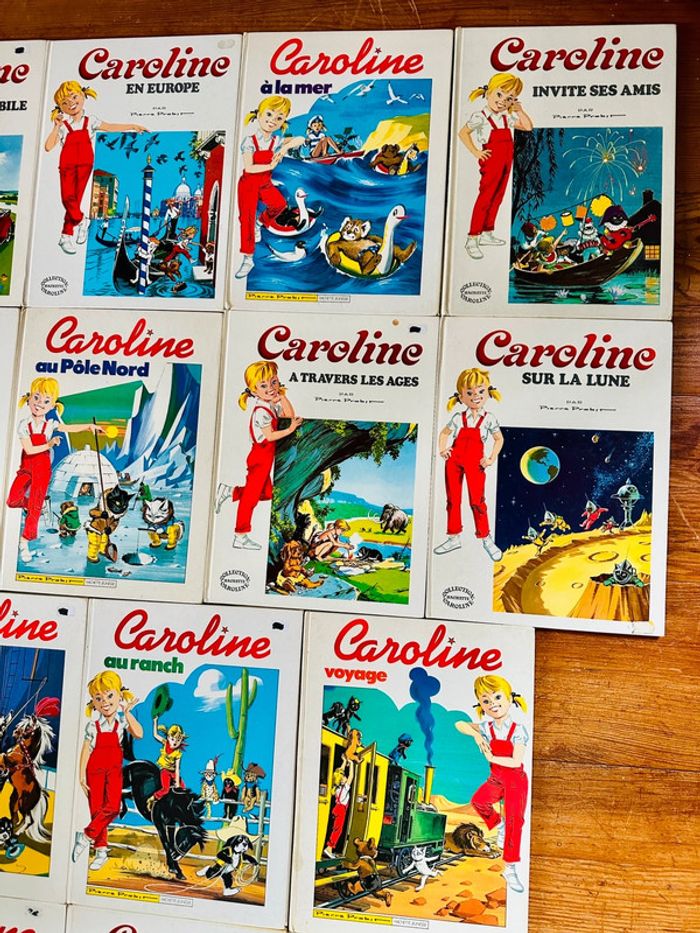 Lot de 14 livres vintage Caroline grands blancs anciens Pierre Probst Hachette Jeunesse - photo numéro 3