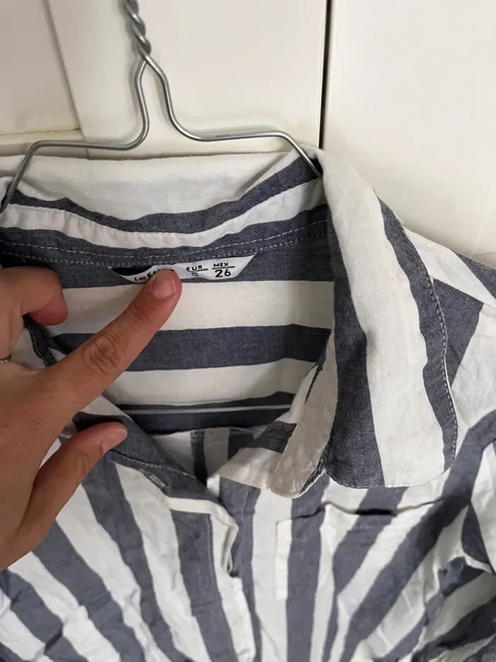 Chemise à rayure bleu foncé - photo numéro 2