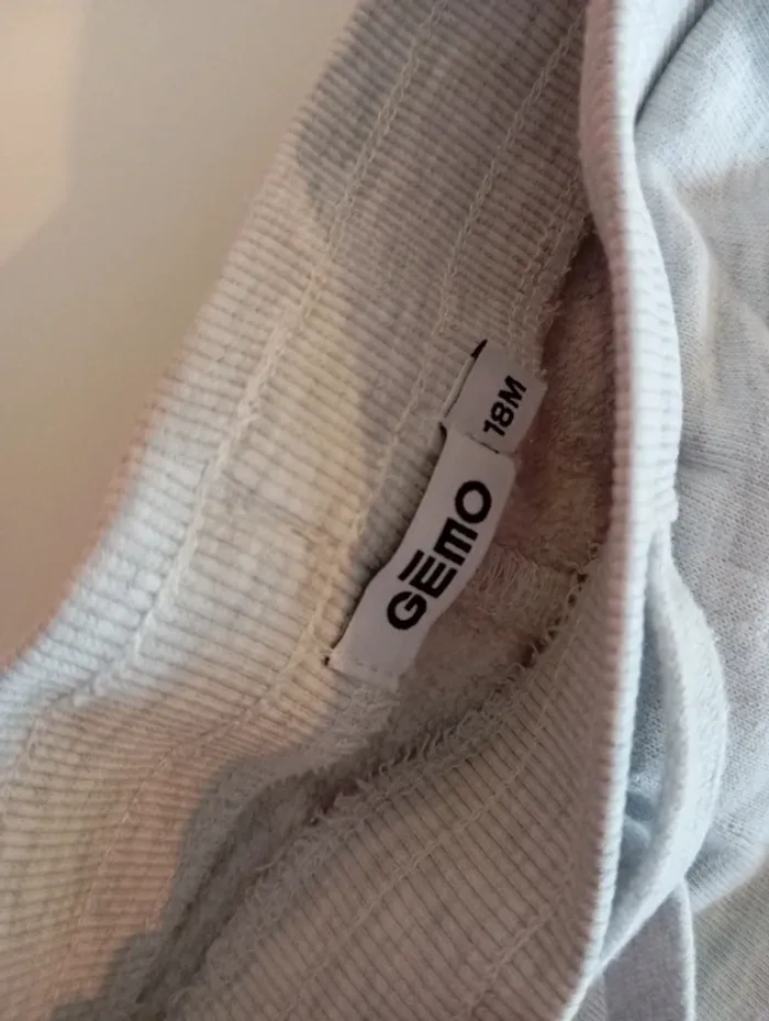 Jogging gris clair 18 mois gémo - photo numéro 3