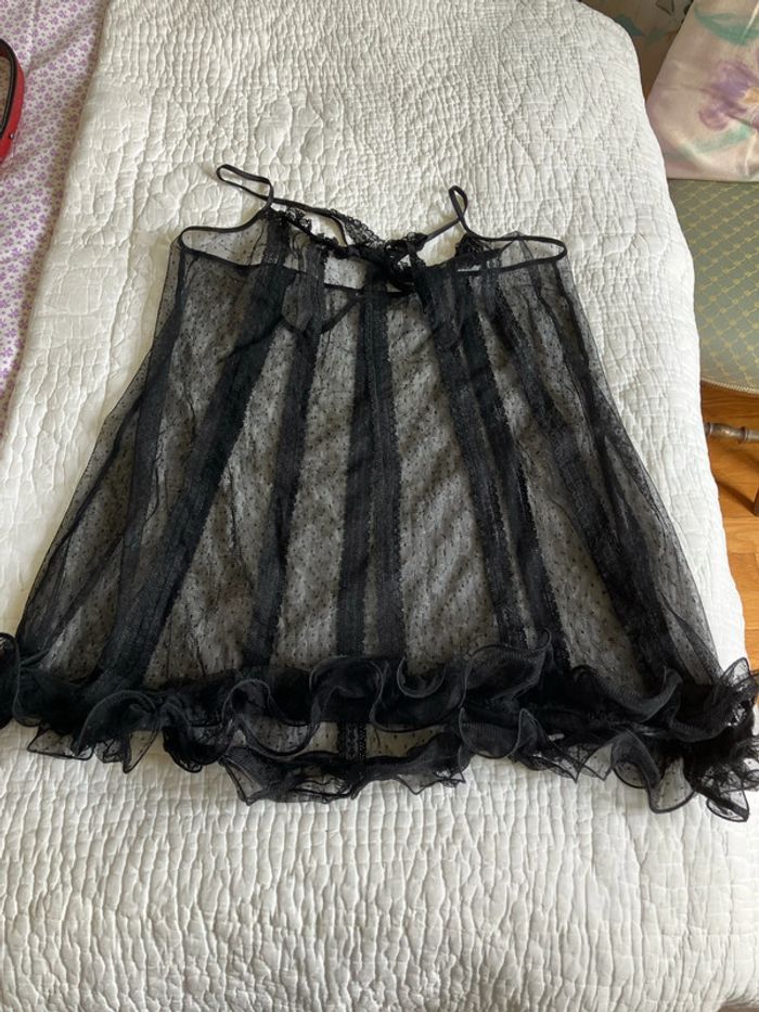 Baby doll dentelle noire