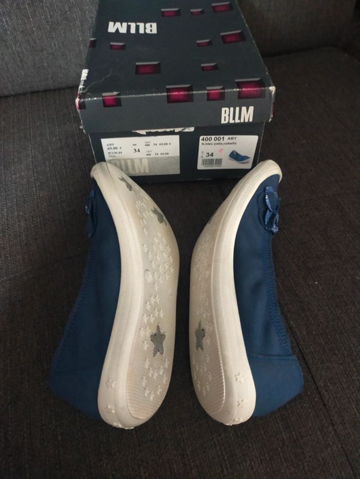 Ballerines neuves Bellamy T 34 bleu - photo numéro 8
