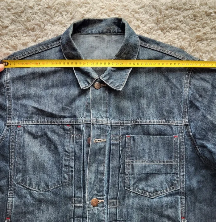 Veste en jean bleue foncée Dynam Taille 46 48 - photo numéro 9