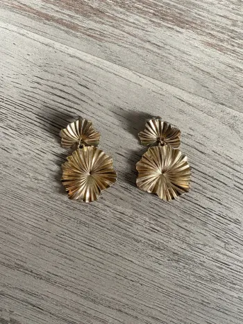 Boucles d’oreilles dorées