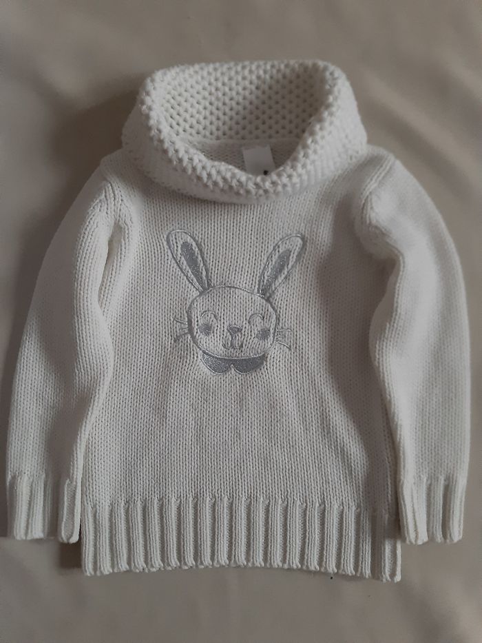 pull chaud col roulé - C&A - lapin - 3 ans - photo numéro 2