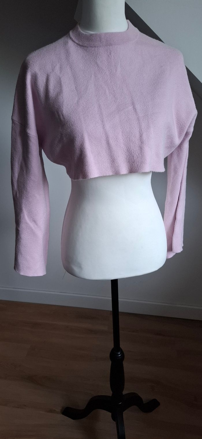 Pull court rose T.36 Zara - photo numéro 7