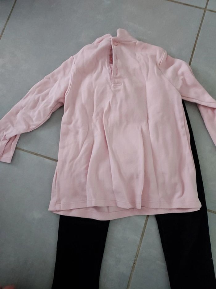 Ensemble haut genre tunique et bas velours - photo numéro 4