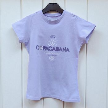 T-shirt fille 8 ans mauve Copacabana