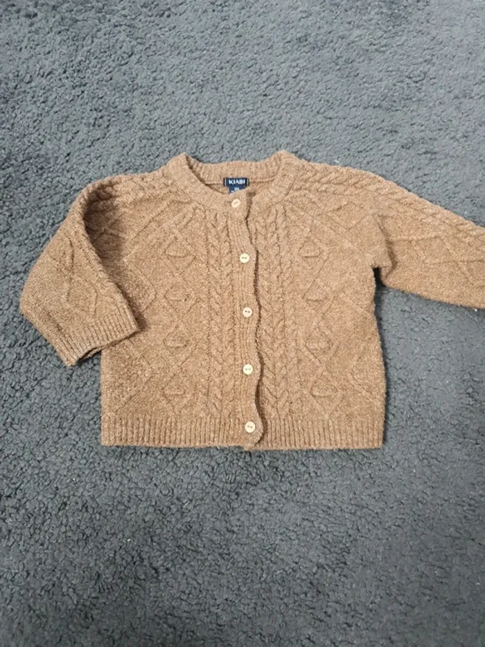 Gilet marron kiabi