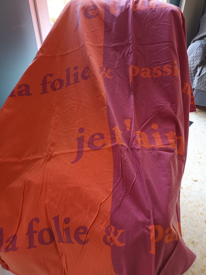 Housse couette " je t'aime " - photo numéro 3