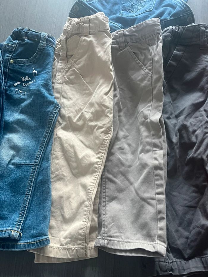 Lot de pantalons garçon 18 mois toutes marques - photo numéro 3