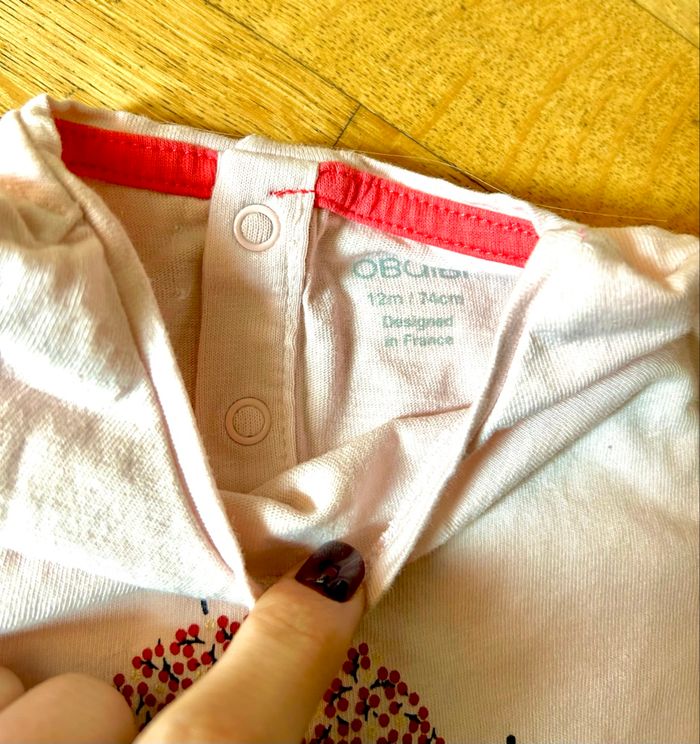 Lot de 4 t-shirts Obaïbi - Fille - 12 mois - TBE - photo numéro 5