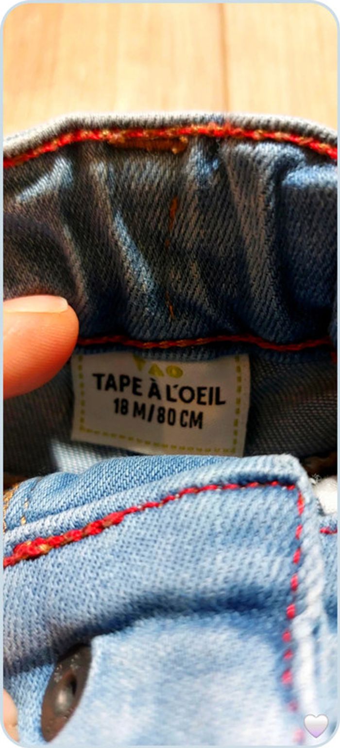 short en jeans taille 80 - photo numéro 2