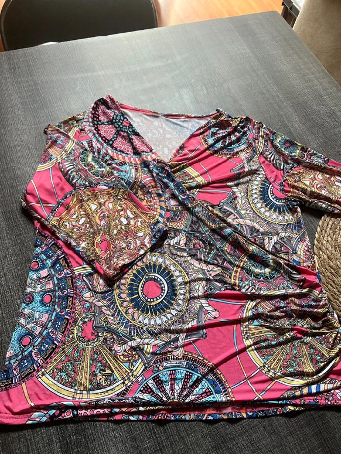 T-shirt cache-cœur, excellent taille 42, 44