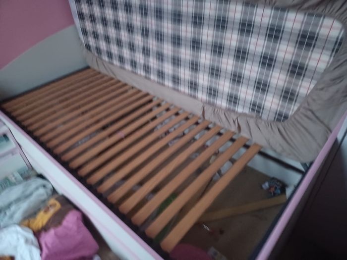 Lit bibliotheque fille avec tirroir - photo numéro 3