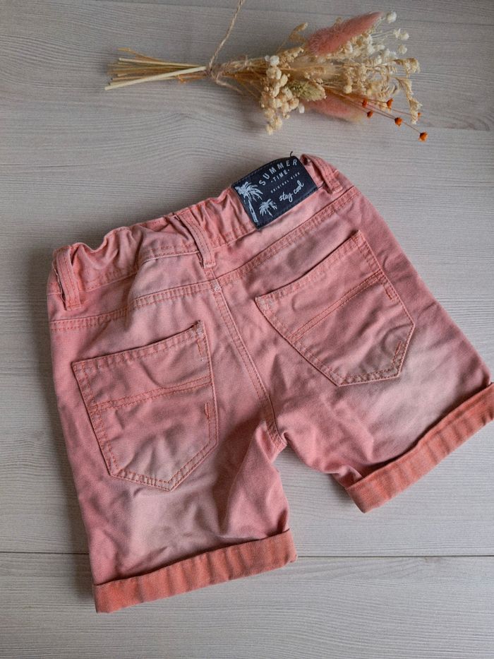 Short jean garçon corail terracotta Tape à l’œil 2 ans - photo numéro 5