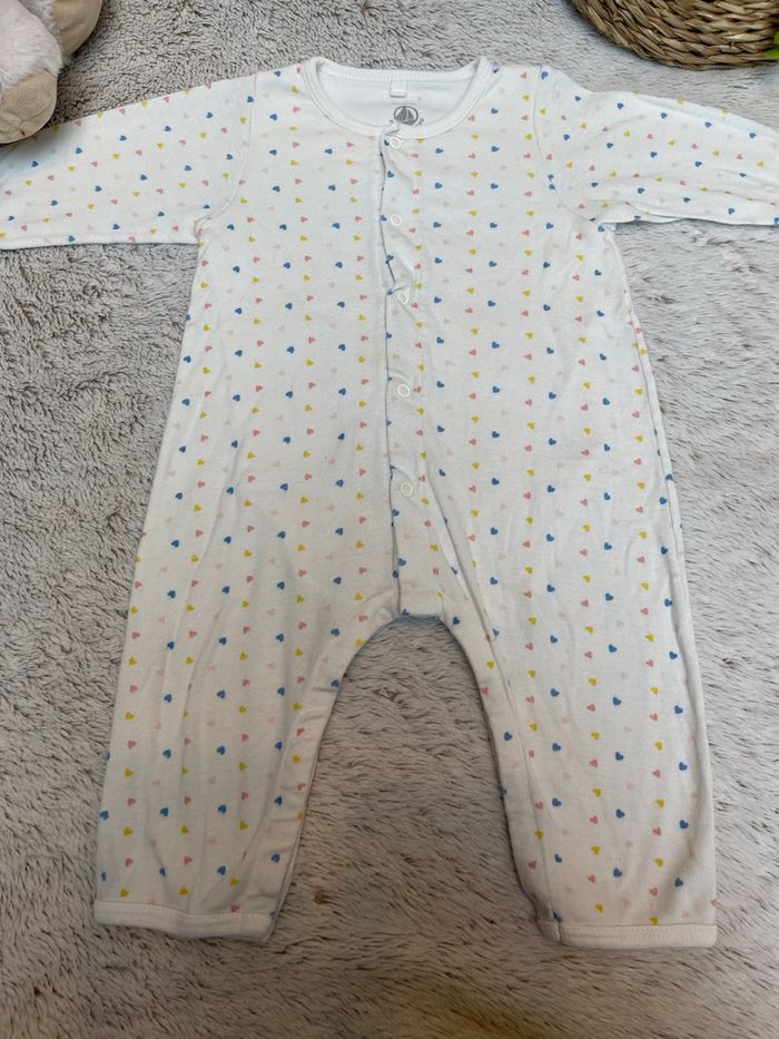 Bodyjama blanc cœur de couleur - Petit Bateau - photo numéro 4