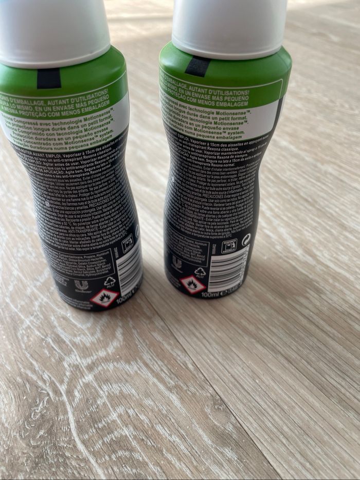 Lot 2 rexona invisible neuf 100 ml jamais utilisé - photo numéro 2