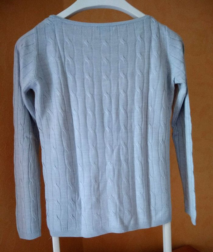 Pull léger gris perle - photo numéro 2