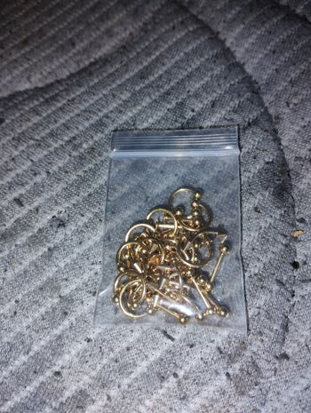 Lot piercing oreille nez labret etc différente taille