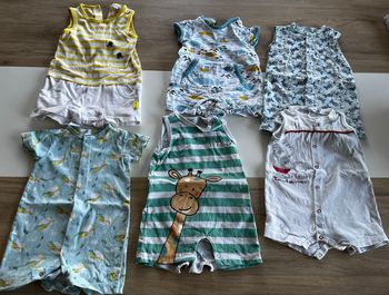 Lot barboteuses bébé garçon