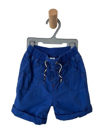 Short bleu léger en toile de coton - TEX 18 mois