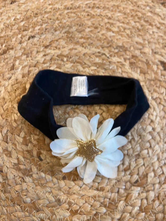 Bandeau noir bébé fille 0/6 mois - photo numéro 2