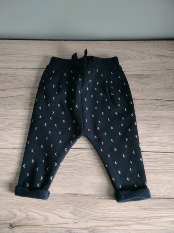 Pantalon jogging molletonné polaire 6 mois fille 