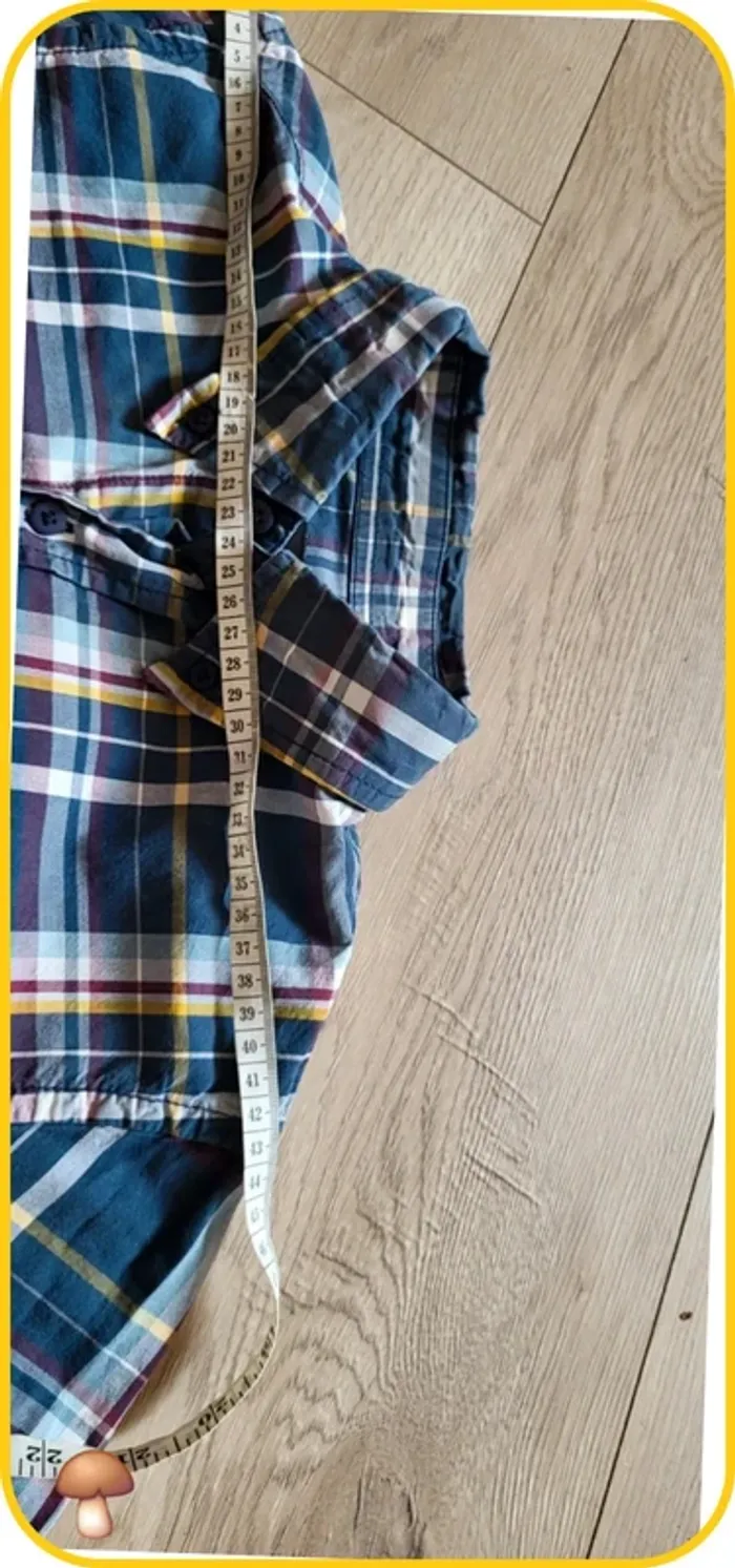 Chemise à carreaux bleu Cargo homme taille L – style casual - Très bon état - photo numéro 7