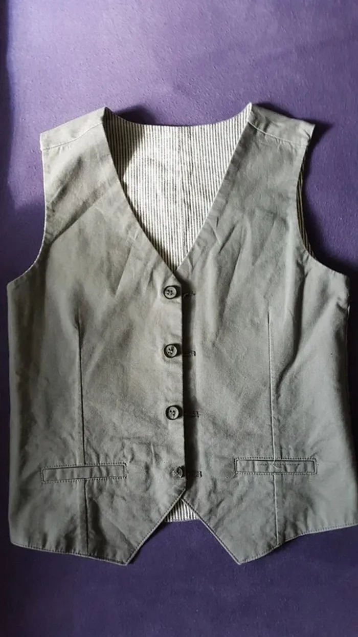 Gilet de costume réversible - photo numéro 2