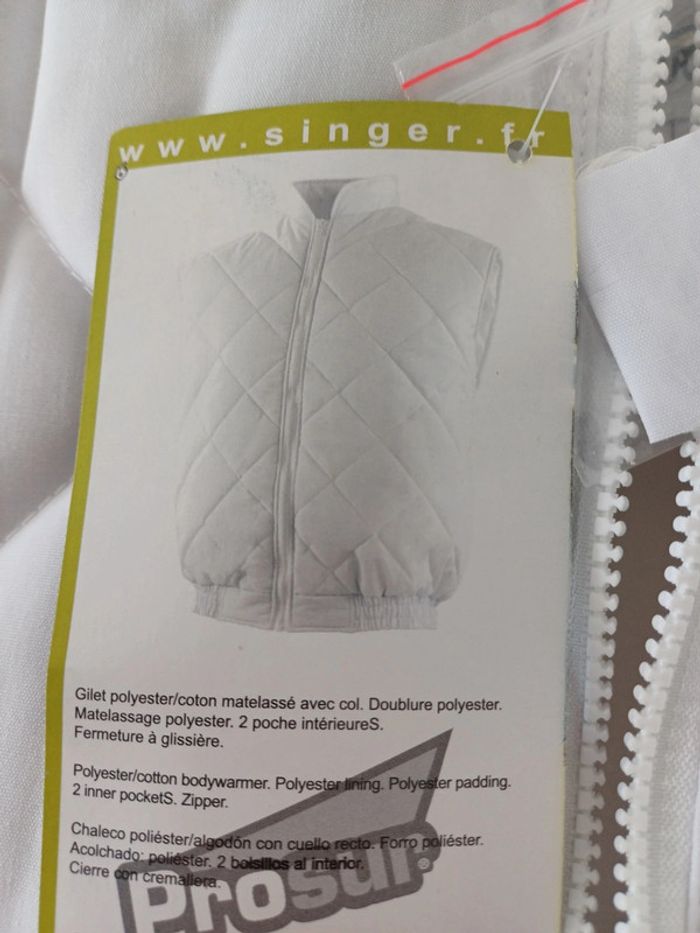 Veste sans manches blanches taille XL neuve - photo numéro 4
