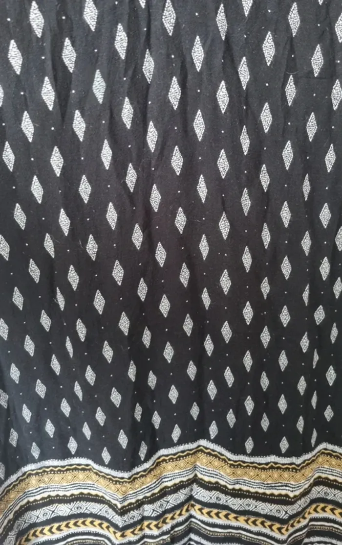 Robe été noir blanc jaune taille 40 gémo - photo numéro 8