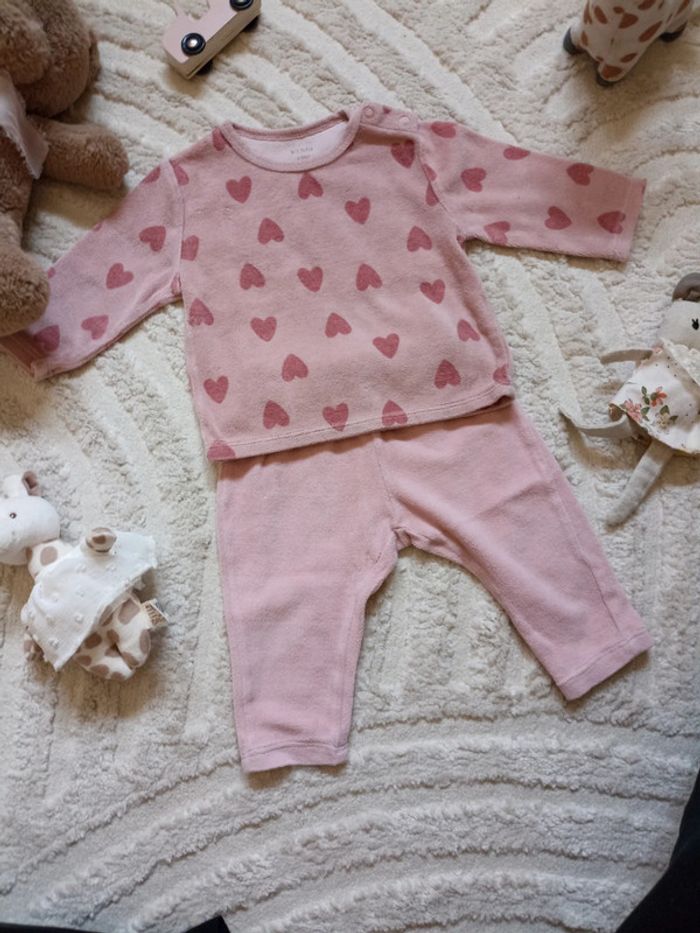 Pyjama velours 2 pieces