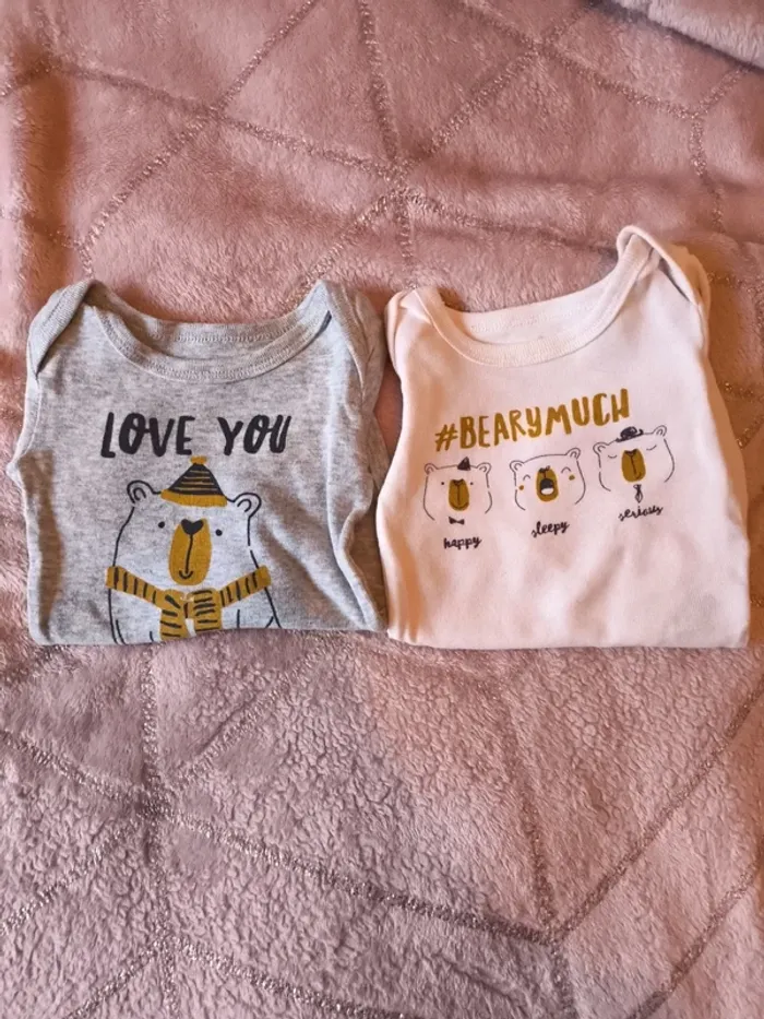Lot de 2 bodies tex 3 mois