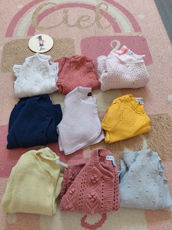 Lot gilets 12 mois