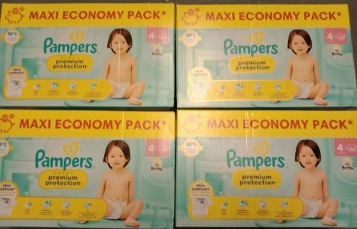 Couches pampers premium protection T4