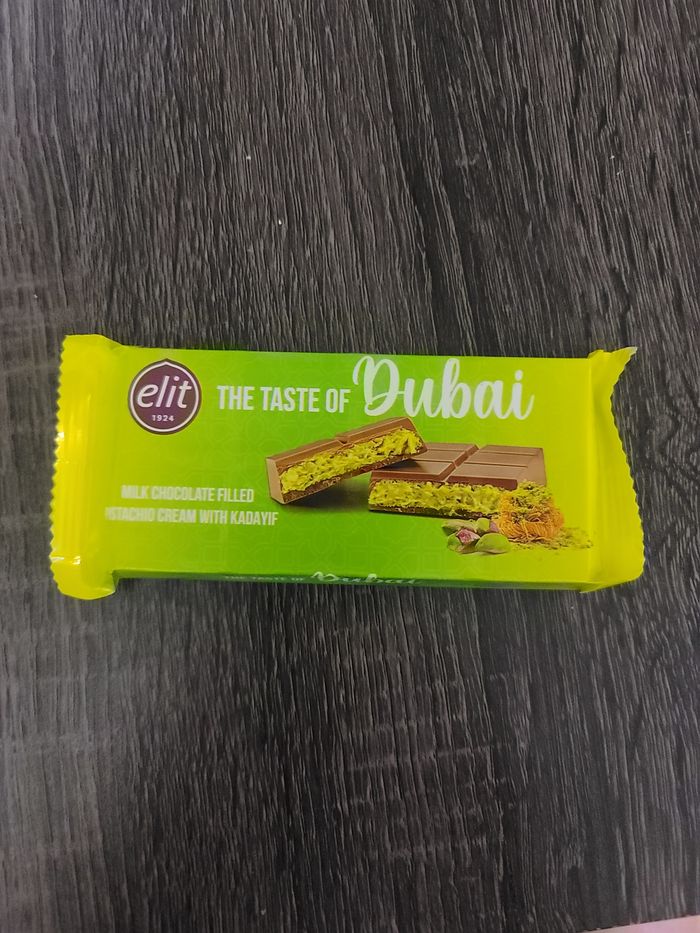Chocolat dubai lot de 6 tablette