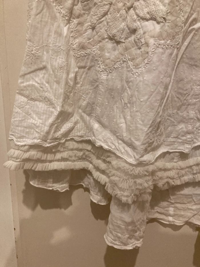 Robe Blanche à Motifs - photo numéro 4