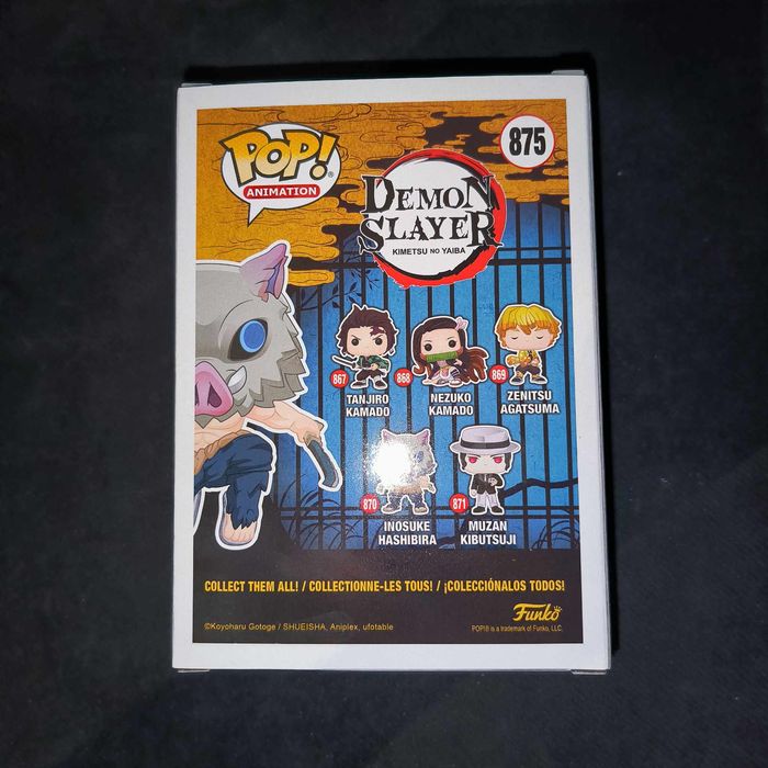 Figurine Funko Pop / Inosuke Hashibira N°875 / Demon Slayer / Flocked Funko Spécial édition - photo numéro 3