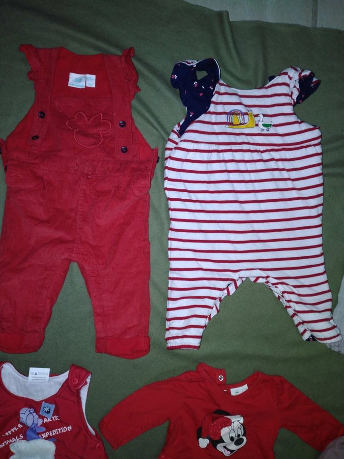 Lot 51 vêtements fille 3 mois - photo numéro 9