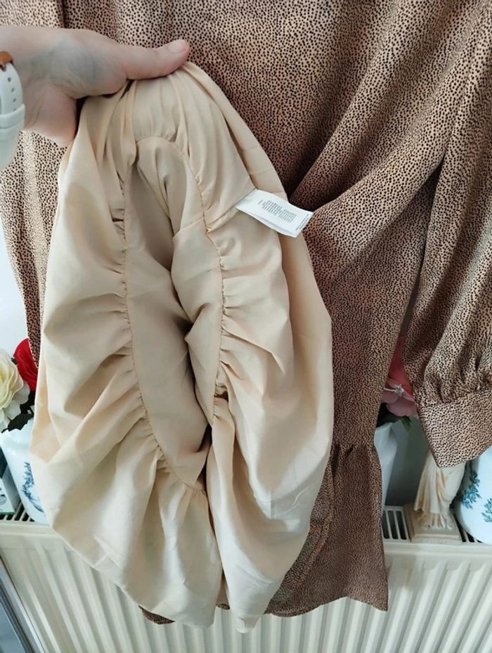 💫Robe Volantée Satin Imprimé Pois Molly Bracken T40/L💫 - photo numéro 16