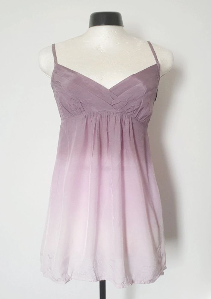 Top violet à rose S Pimkie