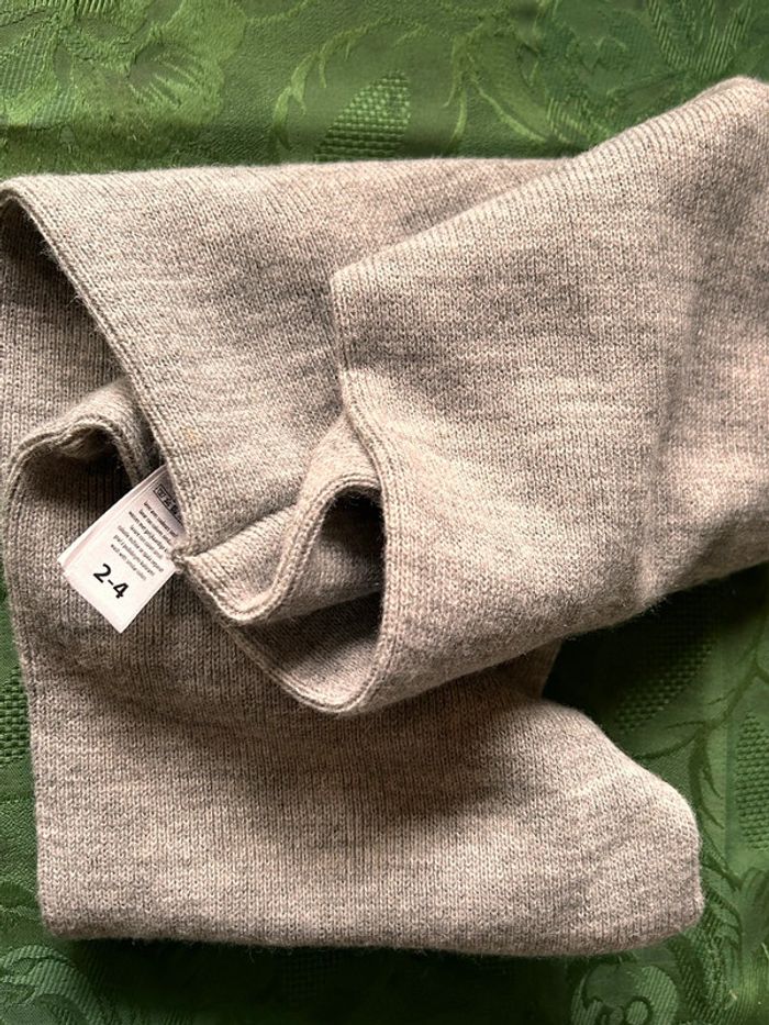 Tour de cou gris clair 2-4 ans