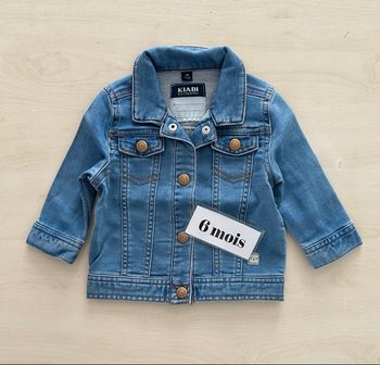 Veste en jeans Kiabi bébé  - taille 6 mois 63/69 vm 