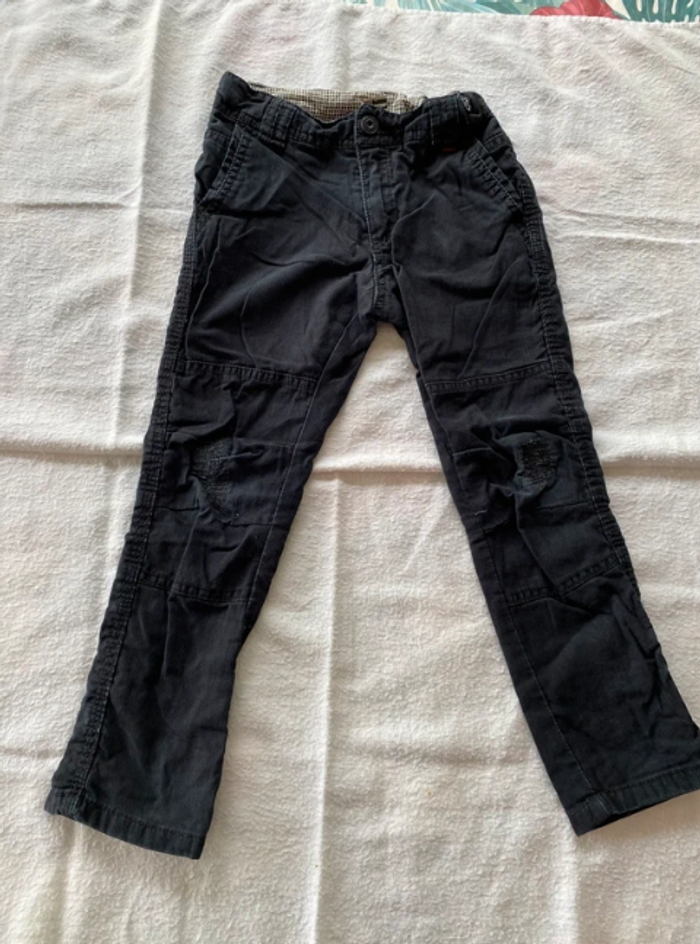 Pantalon en jeans bleu foncé tape à l’œil
